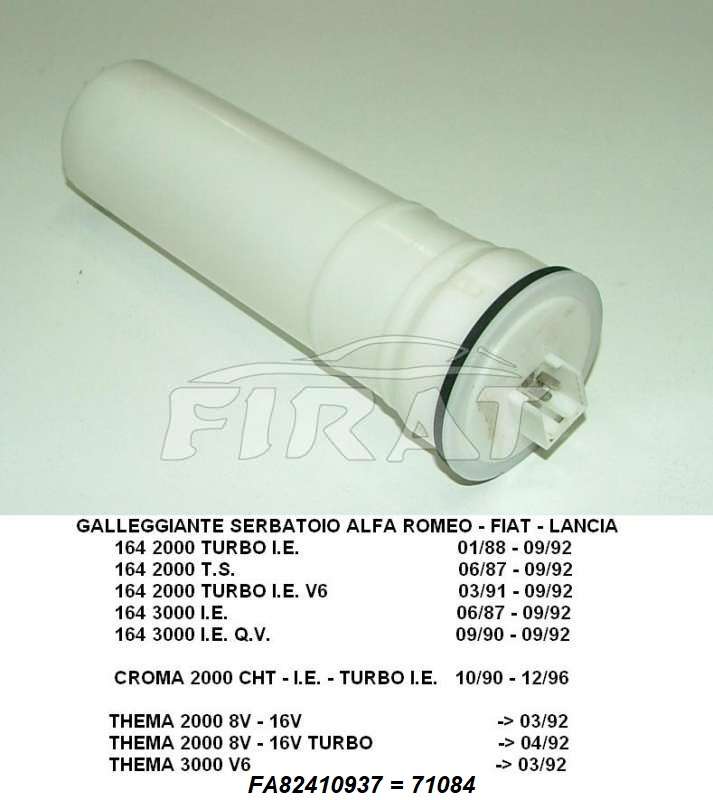 GALLEGGIANTE SERBATOIO LANCIA THEMA - CROMA - 164 71084